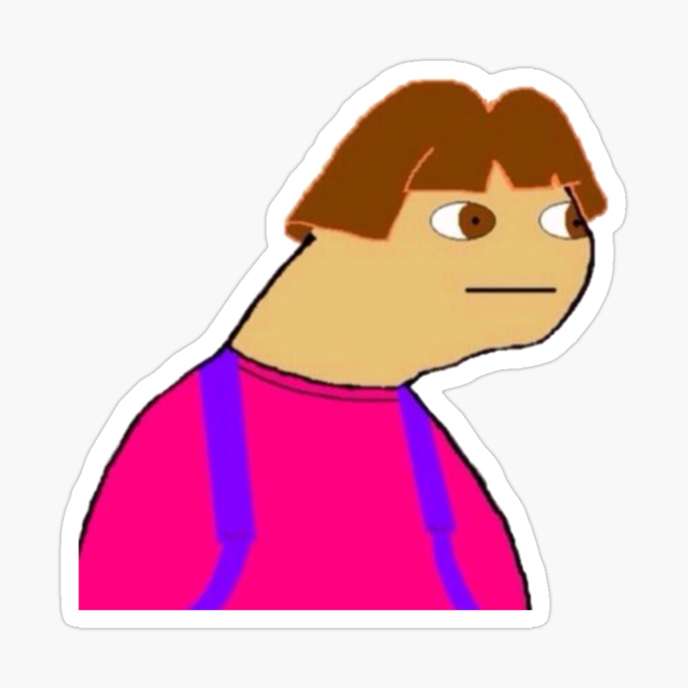 dora meme sticker  Photographic Print for Sale by Snazzy Stickers