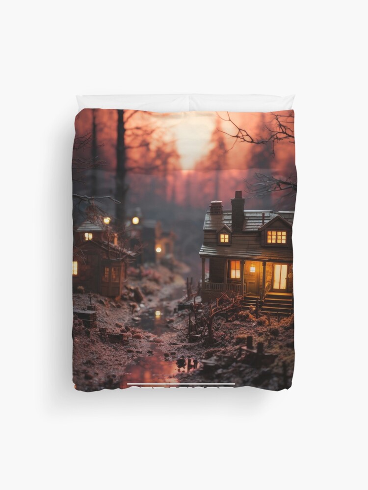 Thumbnail 1 of 2, Duvet Cover, Little Stranger Things Poster designed and sold by Mike Taylor.