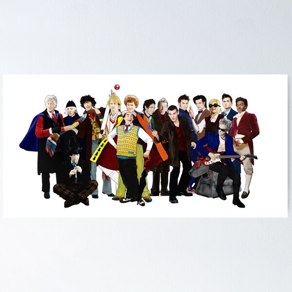 Item preview, The 16 Doctors designed and sold by Conga Line Monkey.