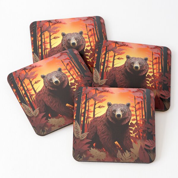 Item preview, Autumn Bear Rise designed and sold by RiverstepStudio.