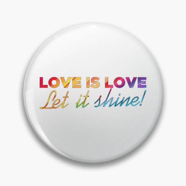 Aperçu de l'œuvre Brille de fierté - L'amour c'est l'amour, LGBTQ+ créée et vendue par DimHel2.