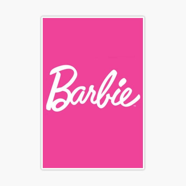 CA Dream Barbie Logo Removable Vinyl Wallpaper by Barbie - Pink