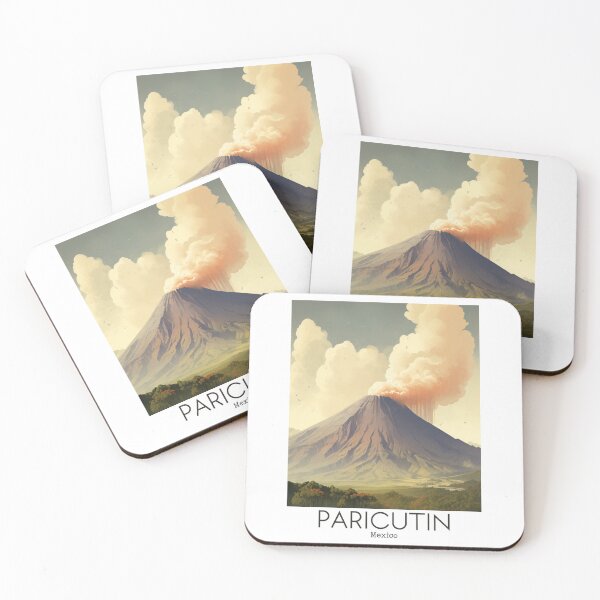 Item preview, A Vintage Travel Illustration of Paricutin Volcano - Mexico designed and sold by GoodOldVintage.