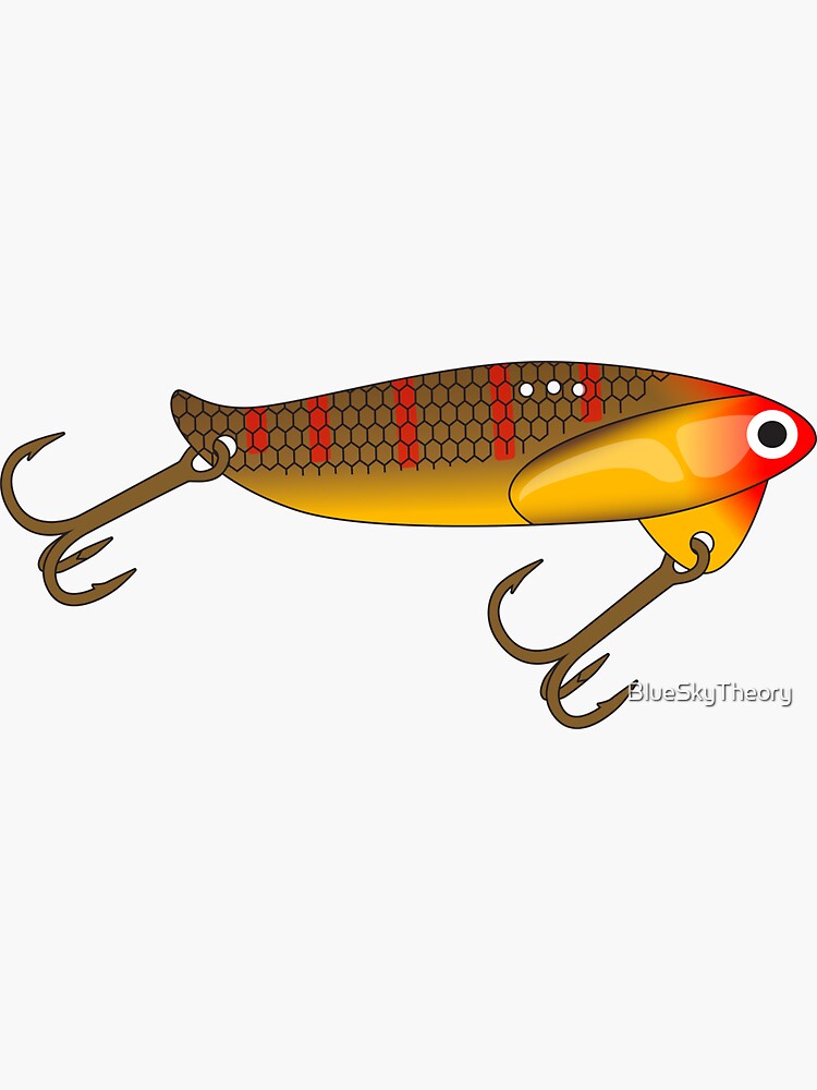 Blade Bait Fishing Lure - Perch Pattern Sticker for Sale by BlueSkyTheory