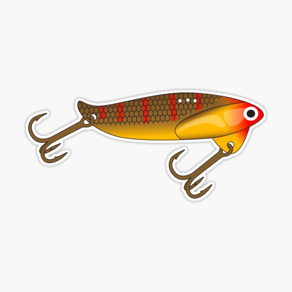 Blade Bait Fishing Lure - Perch Pattern Sticker for Sale by