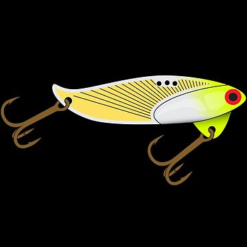 Blade Bait Fishing Lure - Sonar Chartreuse  Sticker for Sale by