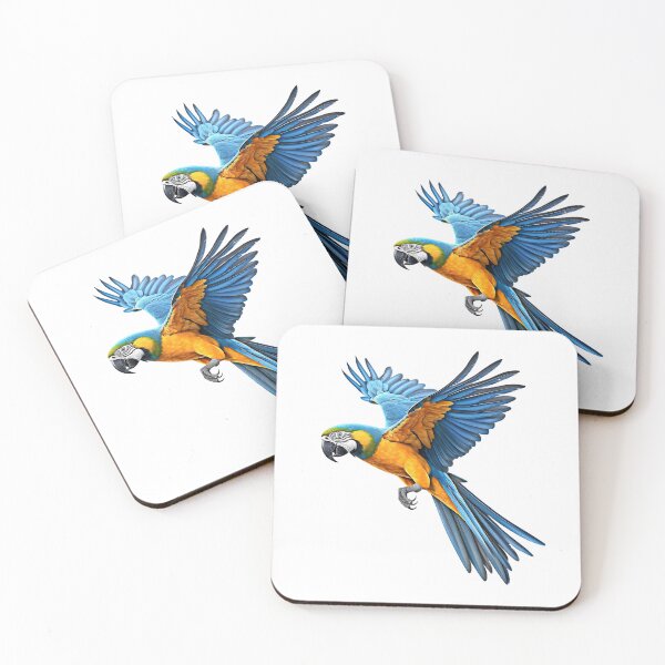 Item preview, Blue and yellow macaw designed and sold by MiraCleAI.