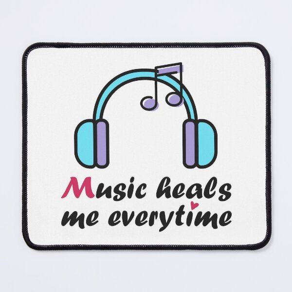 Item preview, Music heals me everytime designed and sold by HandicraftArt.