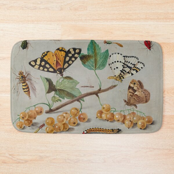 Item preview, Study of Butterfly and Insects - Vintage Flemish Painting designed and sold by HistorySimple.