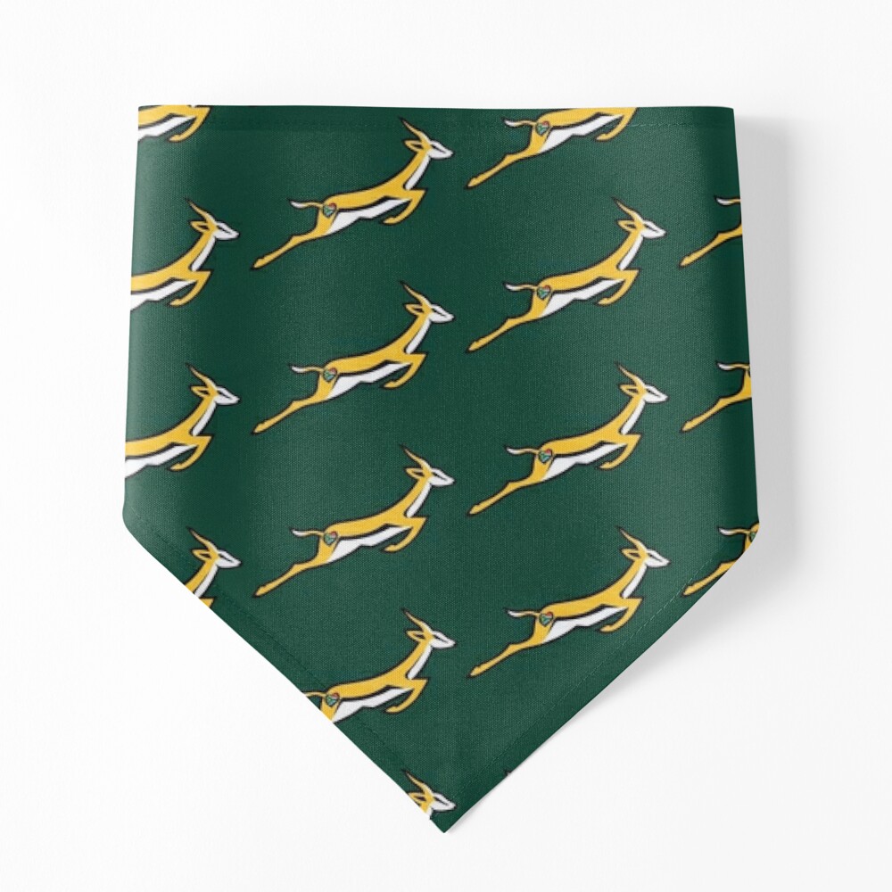 Springbok Rugby supporter gear Pet Bandana for Sale by Xhamela