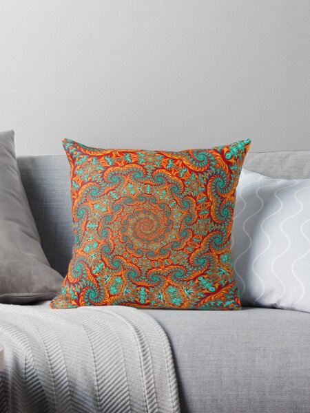 Item preview, Abstract Orange & Teal Beautiful Vortex designed and sold by SXW Designs.