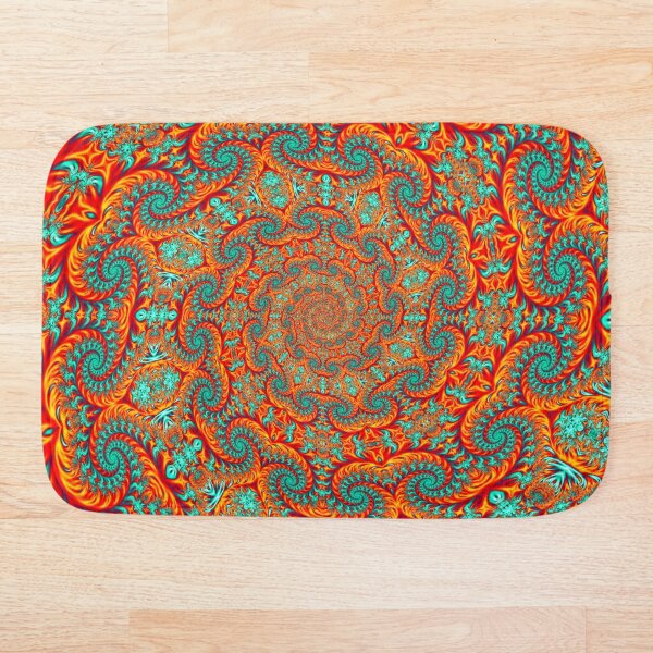 Item preview, Abstract Orange & Teal Beautiful Vortex designed and sold by SXW Designs.