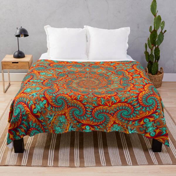 Item preview, Abstract Orange & Teal Beautiful Vortex designed and sold by SXW Designs.