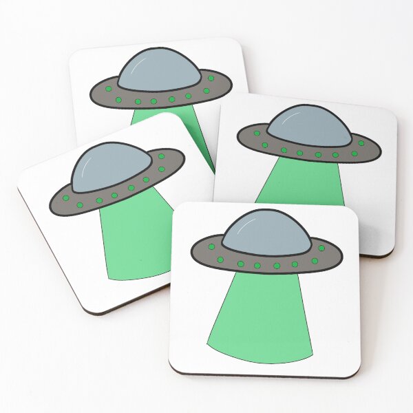 Item preview, Cartoon UFO with Green Beam designed and sold by MNRShop1.