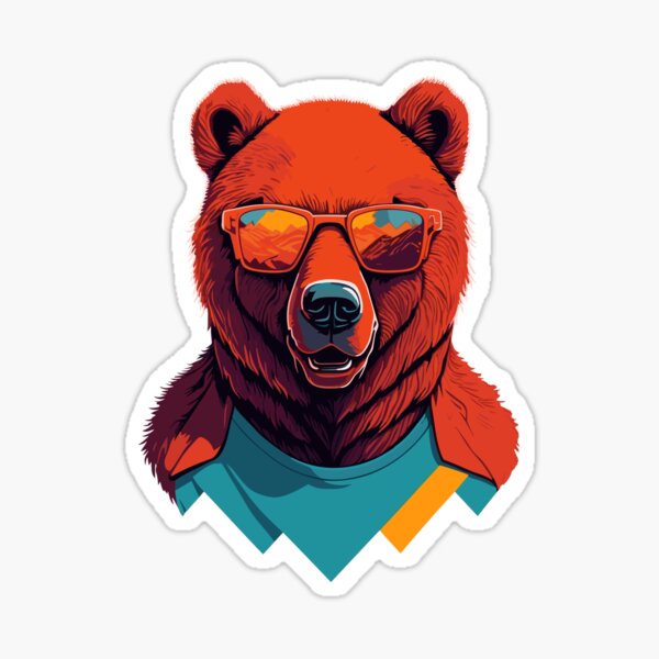 Bear Goggles Original Sticker