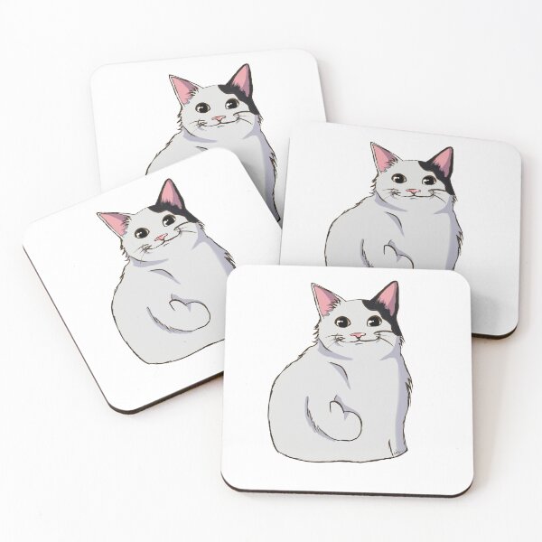 Item preview, Kawaii nikko cat meme face with thumb up sticker  designed and sold by Hiibo-o.