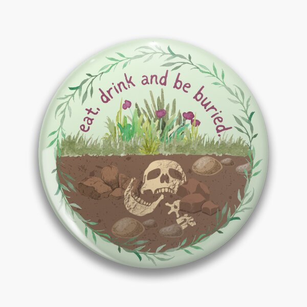 Item preview, Buried Forensic Skull Flowers Sticker designed and sold by SceneOfTheCrime.