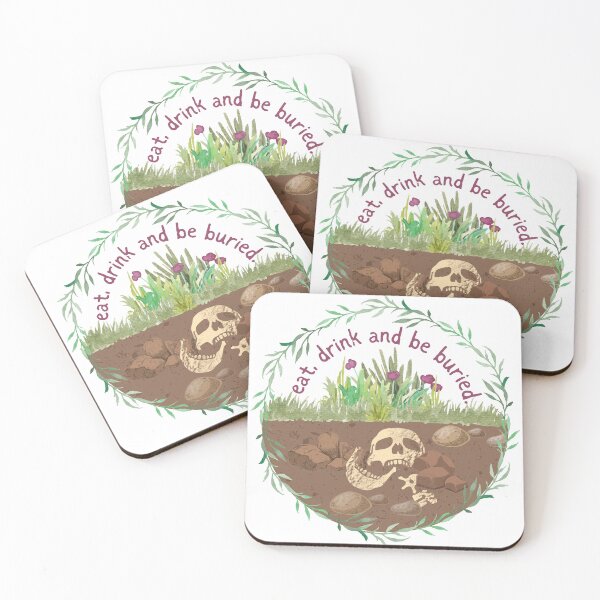 Item preview, Buried Forensic Skull Flowers Sticker designed and sold by SceneOfTheCrime.