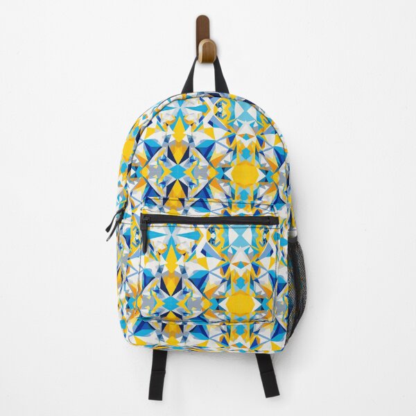 Item preview, Blue & Yellow Geometric Polygon Pattern designed and sold by kaliburrito.