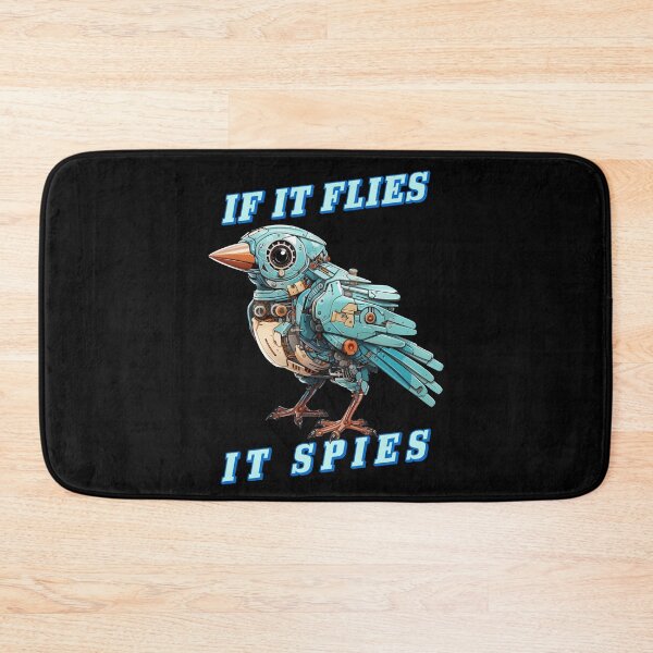 Item preview, If It Files, It Spies - The Government Robotic Bird Conspiracy Design designed and sold by trendyzcom.