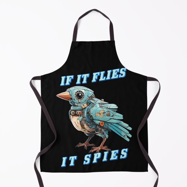 Item preview, If It Files, It Spies - The Government Robotic Bird Conspiracy Design designed and sold by trendyzcom.