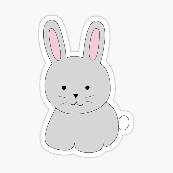 Bunny Art Stickers Redbubble - rebecca rabbit doggy rebecca rabbit roblox piggy characters