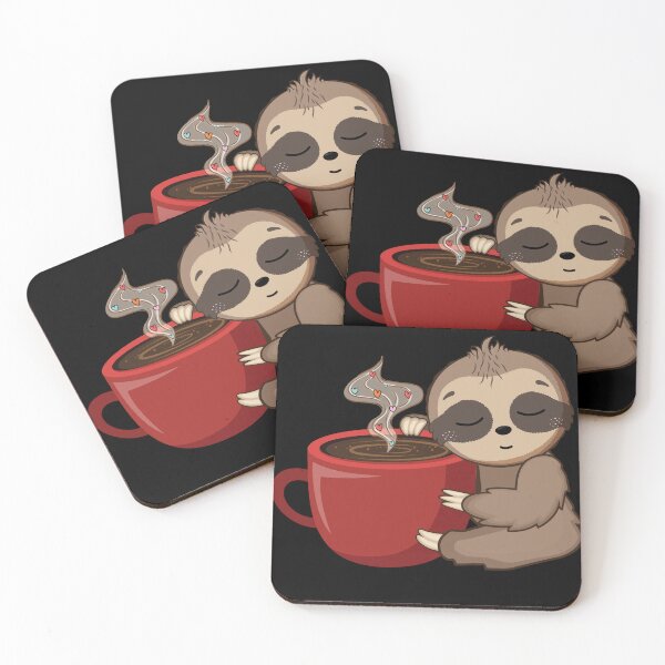 Item preview, Unique Sloth Coffee Art for Coffee Lovers designed and sold by ElLocoMus.