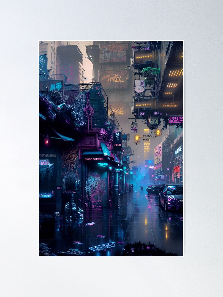 Scavenger Cityscape Cyberpunk, Cyberpunk Dual Monitor HD wallpaper