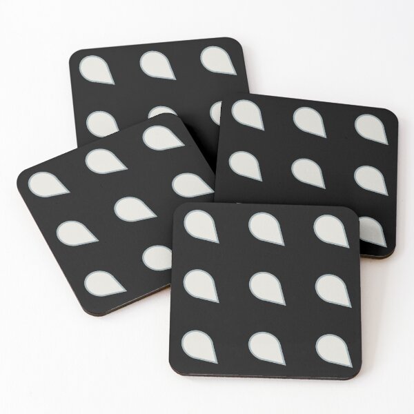 Item preview, Snow Drops, with Grey Surround on Midnight Black designed and sold by AASparksDesigns.