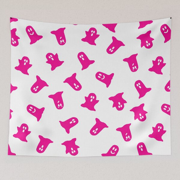 Item preview, Ghosts hot pink on white designed and sold by Quick Brown Fox Canada.