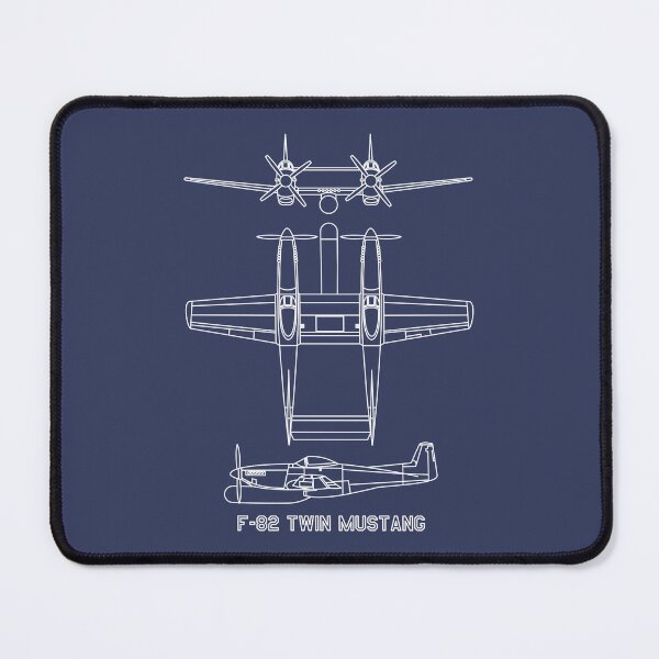 Item preview, F-82 Twin Mustang American Post War Fighter Plane Blueprints designed and sold by MilitaryMart.