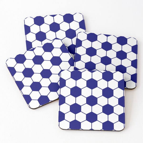 Item preview, Navy Blue and white soccer print designed and sold by threadconnect.