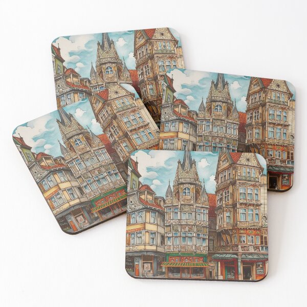 Item preview, Erfurt city drawing designed and sold by ComicsFactory.