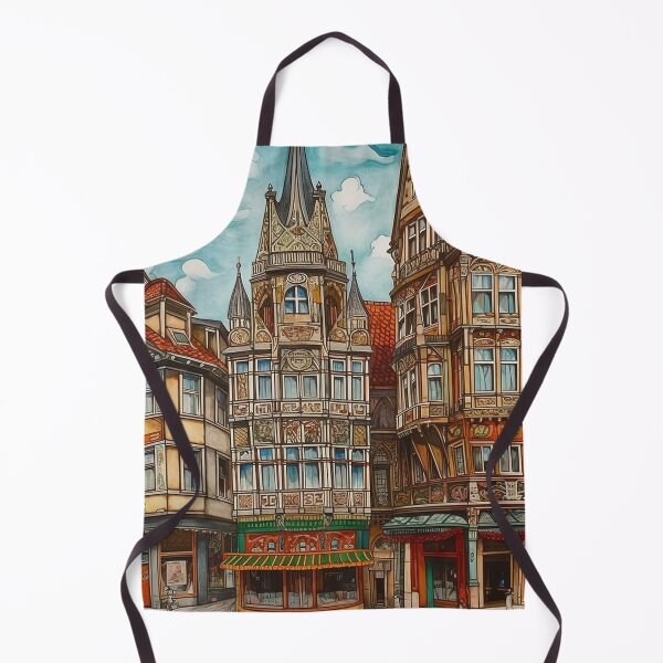Item preview, Erfurt city drawing designed and sold by ComicsFactory.