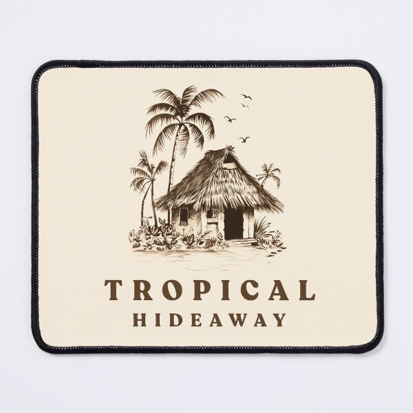 Item preview, Tropical Hideaway Tiki designed and sold by Retro Travel Design.