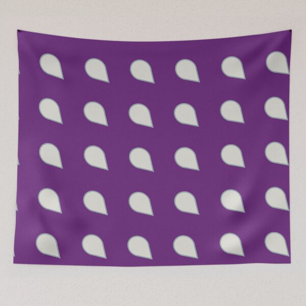 Item preview, Snow Drops, with Grey Surround on Amethyst Purple designed and sold by AASparksDesigns.