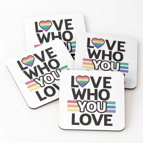 Item preview, Love Who You Love Rainbow Heart LGBTQ designed and sold by npizzino.