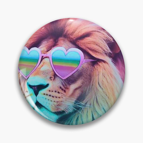 Item preview, Rainbow pastel lion by the pool  designed and sold by RachelRebel.
