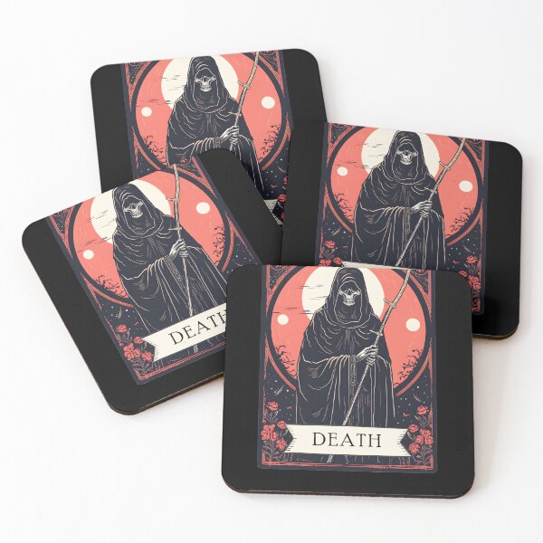 Item preview, Tarot Card Death - Embrace the Mystic Power of Death Funny Halloween Design designed and sold by trendyzcom.