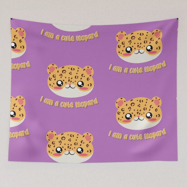Item preview, cute leopard face with text designed and sold by yessebel.