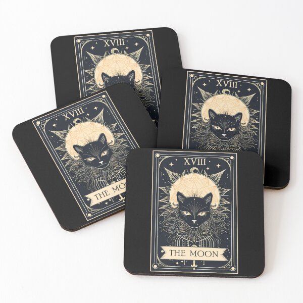 Item preview, Tarot Card The Moon Design for Lunar Whispers Mystic Souls Funny Halloween Design designed and sold by trendyzcom.