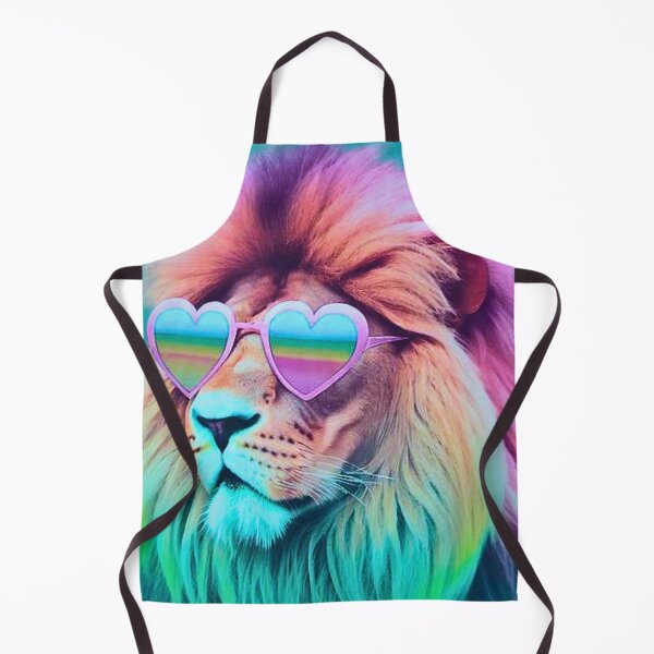 Item preview, Rainbow pastel lion by the pool designed and sold by RachelRebel.