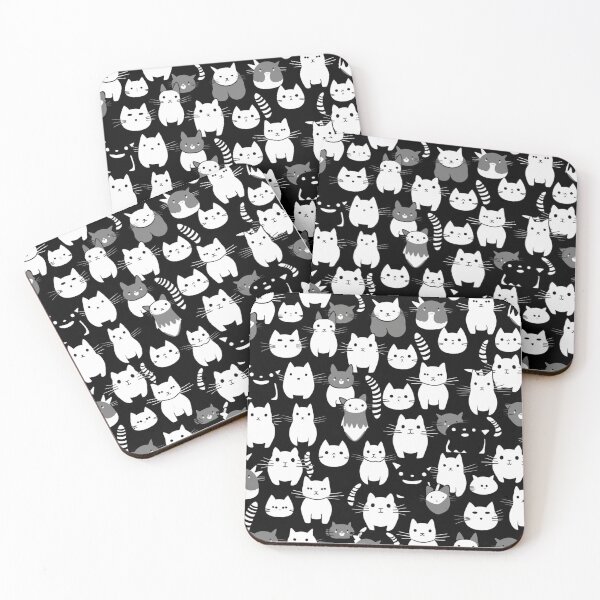 Item preview, Black and White Felines - Classic Elegance in Monochrome designed and sold by joanwatson45.