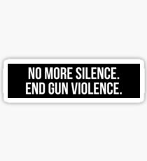 Pegatina No more silence End gun violence