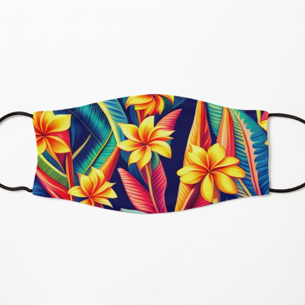 Hawaii Flowers Kids Mask