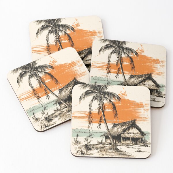 Item preview, Tiki Hut Vintage Retro designed and sold by Retro Travel Design.