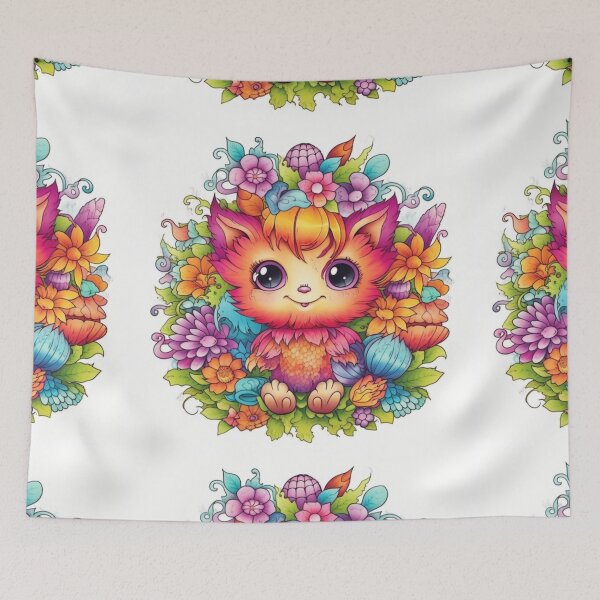 Item preview, Easter Cat - Whimsical Feline Celebrating Springtime designed and sold by joanwatson45.