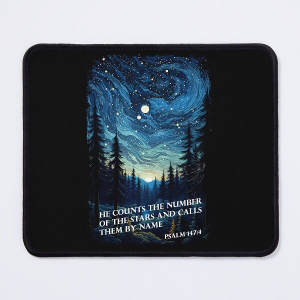Item preview, Stellar Symphony of Cosmic Majesty- Psalm 147:4 God Bible Verses designed and sold by trendyzcom.
