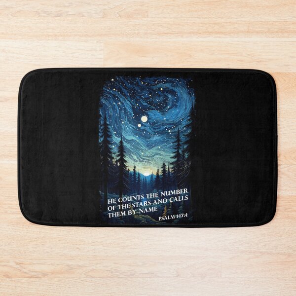 Item preview, Stellar Symphony of Cosmic Majesty- Psalm 147:4 God Bible Verses designed and sold by trendyzcom.