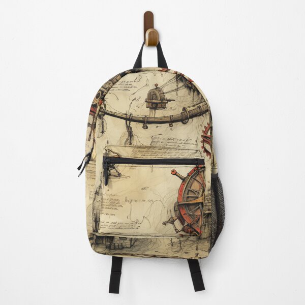 Item preview, Steampunk Drawing Ancient Manuscript designed and sold by BrandonArtWorld.